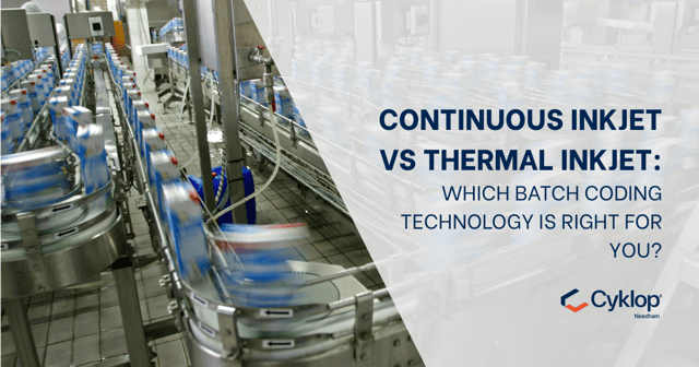 Continuous Inkjet vs Thermal Inkjet: Which Batch Coding Technology Is Right for You?