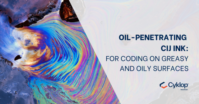 Oil-Penetrating CIJ Ink for Coding on Greasy and Oily Surfaces